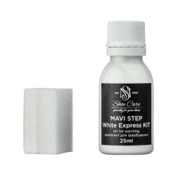 Краска для кожи белая с аппликатором MAVI STEP White Express Kit, 25 мл
