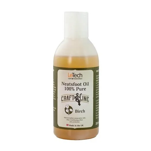 Костное масло c запахом дегтя Neatsfoot Oil Birch 100% Pure