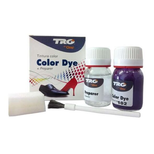 Глянцевая краска для кожи и обуви TRG Color Dye Double, 25+25 мл