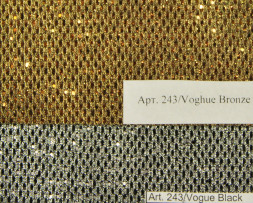 243/Vogue, синтетический материал для верха обуви с рисунком на текстильной основе, цв. бронзовый