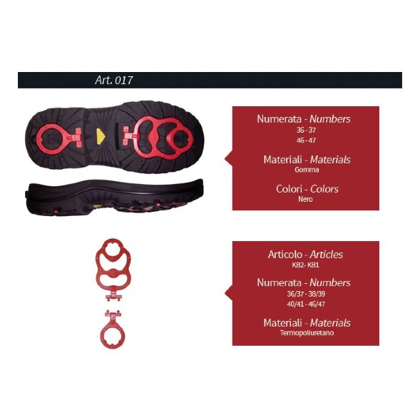 Подошва из резины 017 (battistrada x G3)