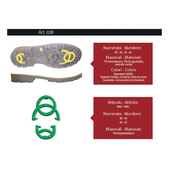 Подошва из ТЭП (прошитый рант) 028