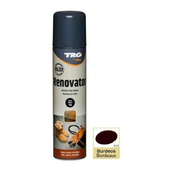 Спрей-краска для замши бордовая Trg Nubuck Suede Renovator, 250 мл