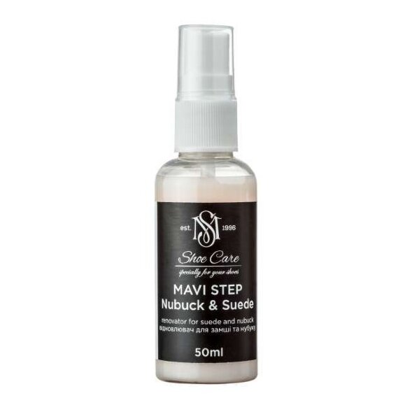 Краска спрей для замши и нубука бесцветная 100 MAVI STEP Nubuck Suede Spray, 50 мл