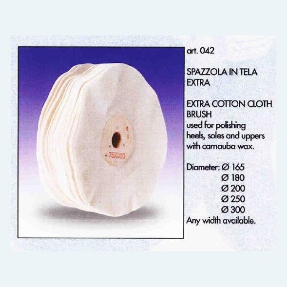 Щетка х/б, для финишной отделки кожи, 100х300, натуральный, 0163001 300