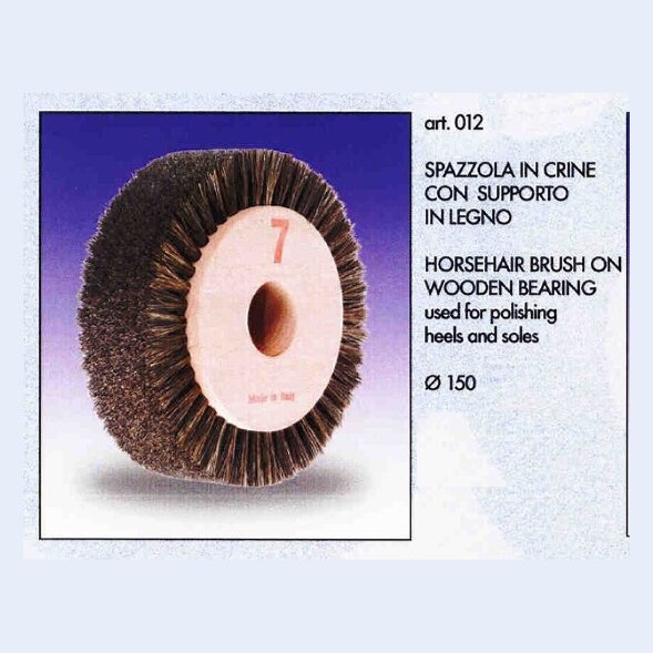 Щетка для финишной отделки кожи, 150х80, волосяная, арт. 0163012