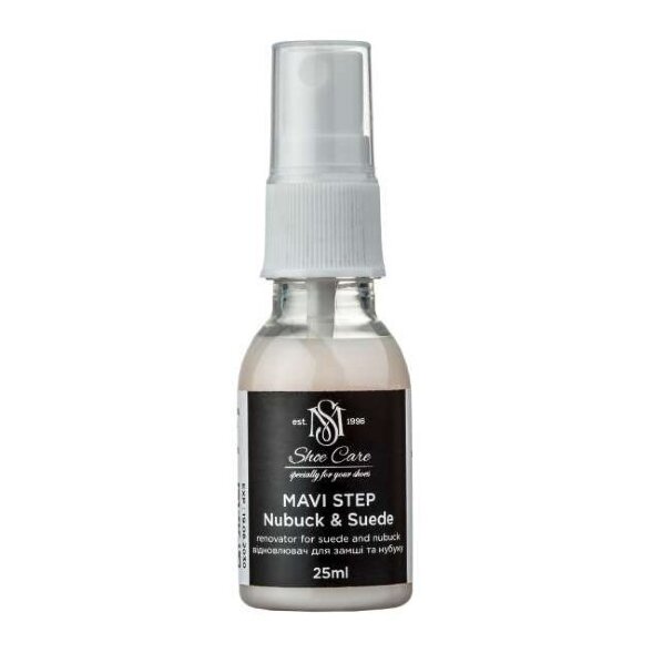 Краска спрей для замши и нубука бесцветная Франция MAVI STEP Nubuck Suede Spray