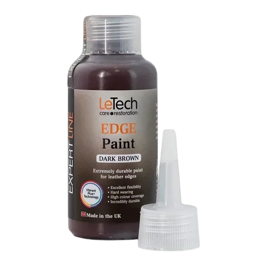 Краска для уреза кожи Leather Edge Paint Dark Brown 50мл LeTech 010870050
