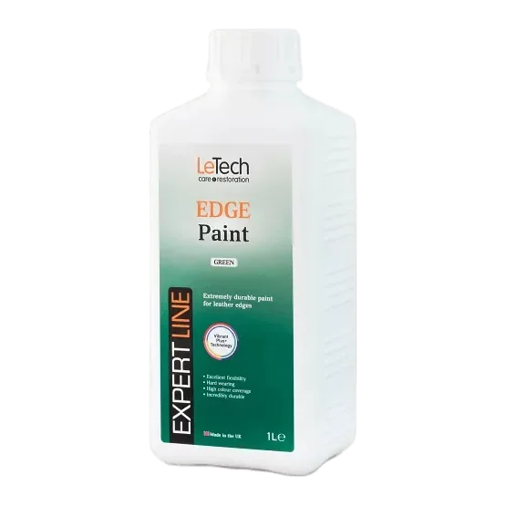 Краска для уреза кожи Leather Edge Paint Green 1л LeTech 010831000