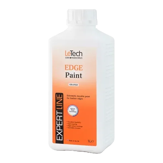 Краска для уреза кожи Leather Edge Paint Orange 1л LeTech 010811000